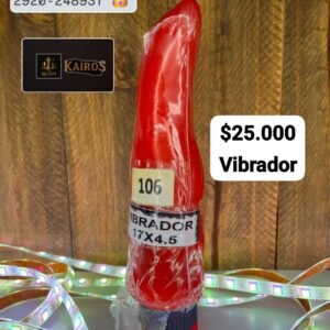 Vibrador Clásico 17x4.5 cm – Color Rojo