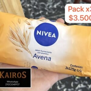 Nivea Jabón Humectante con Avena — Pack x3