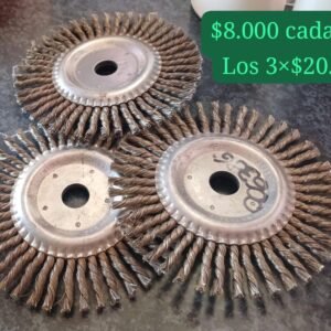 Cepillos metálicos para amoladora – Acero trenzado 7”