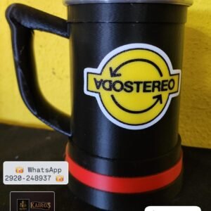 Taza Soda Stereo 3D – Diseño exclusivo impreso en 3D