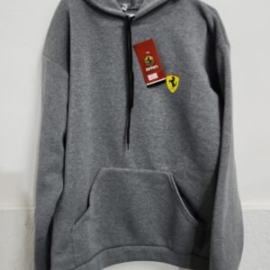 Buzo Ferrari gris con capucha – Talle 3