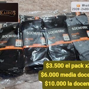 Medias Socmark Classic – Hombre (Pack x3 / Media docena / Docena)